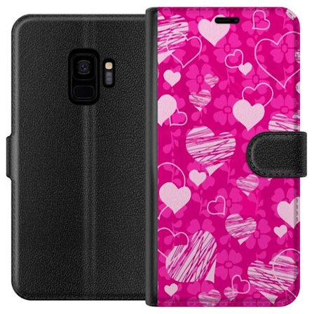 Yhteensopiva Lompakkokotelo Samsung Samsung Galaxy S9 PopSydänKuviointi