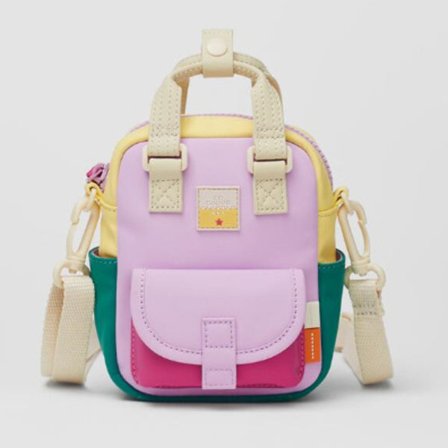 Fargerik søm donut mini crossbody veske shopping mobiltelefon veske jenter skulder veske