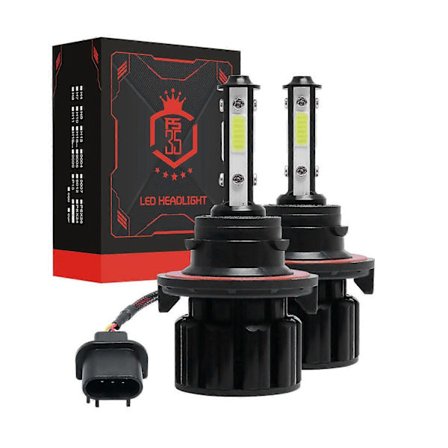 H13/9008 LED Strålkastarlampor Kit 4-sidigt 360 Hög/Låg Beam LED-lampor 6500K 200W