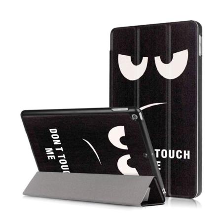 iPad (2017) design nahkakotelo - Älä koske minuun Black