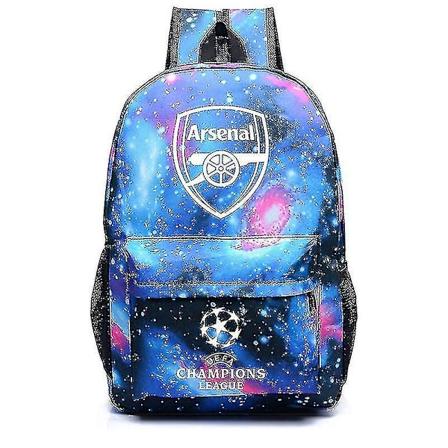 Star Arsenal Uefa Champions League Skuldertaske Fan Rygsæk Studerende Skolebogstaske Opbevaringspose_y