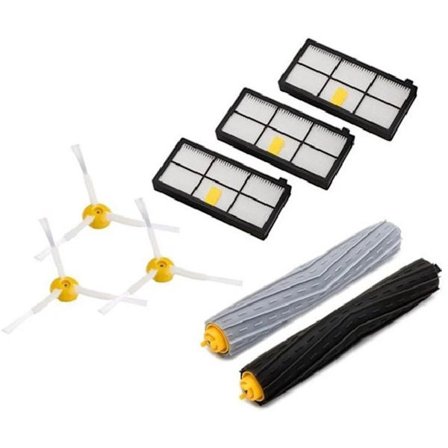 Lämplig för iRobot Roomba golvsopar-tillbehör i7 i7+ E5 E6 Serie 800/900 Serie Universal, Set med 8 delar