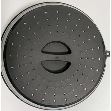 Sammenklappeligt mikrobølgeovnsdæksel med krog til nem madlavning og opvarmning, eller til at holde maden frisk, fedt- og stænkskærm, tåler 