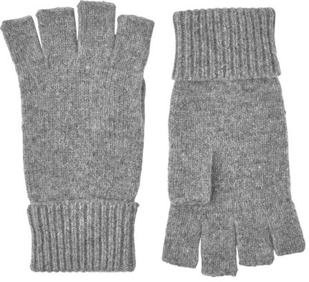 Hestra - Basic Wool Half Finger käsineet - Unisex - Harmaa - Unisex