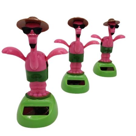 3 stk Soldansende figurer, søt dyrebilfigur Dashboard for bil