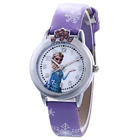 Frozen Snowflake Elsa Anna Prinsessa Älykellot lapsille purple