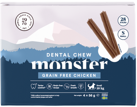 Monster Dog Dental Chew GF Chicken S 28 st 224 g - Monster
