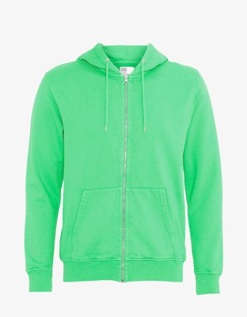 Classic Organic Zip Hood - Spring Green - L