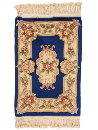 Oriental China 90 Line Rug 60X90 Orange/Black Wool, China