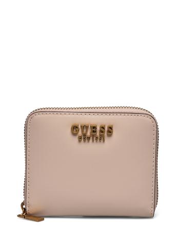 Laurel Slg Small Zip Around Bags Card Holders & Wallets Wallets Beige GUESS