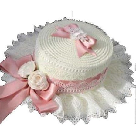 Dam Spets Stråhat til Piger Kvinder, Te Selskab Sommer Strand Solhatte til Kvinder UV-beskyttelse Bredskyggede Hat Pink