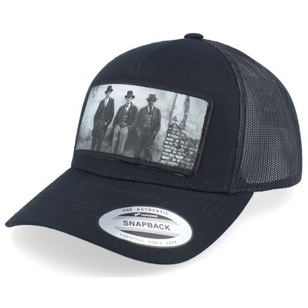 Iconic - Schwarz Trucker Cap - Mob Gang Patch Black Trucker @ Hatstore