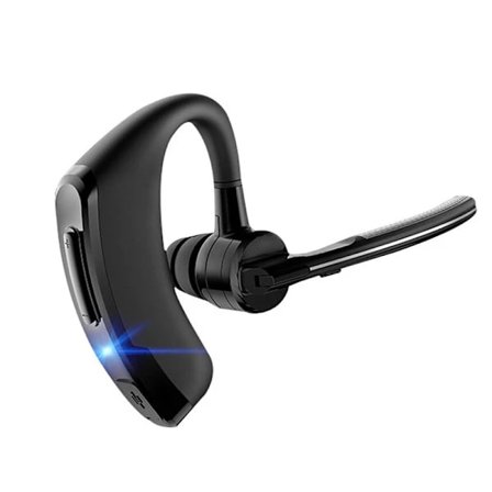 Bluetooth Mono Headset (Enkelsidet) - Tilsluttes din PC, Mac, tablet og/eller telefon - Støjreduktion, Sort