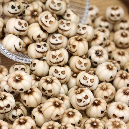 Halloween pynt - små græskar 20 stk