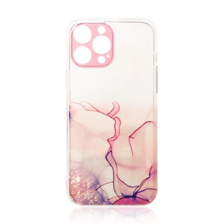 Marble Case Skal iPhone 13 Pro - Rosa