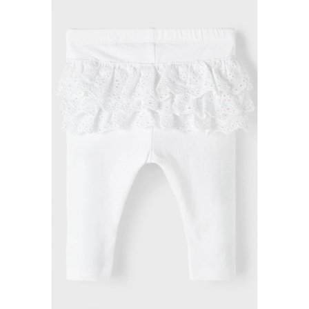 Name it Baby Leggings med Spets, Vit, Storlek 68