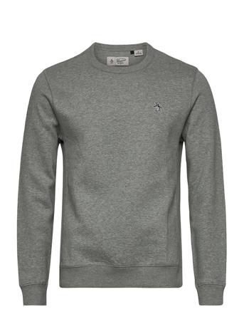 L/S Sticker Pete Fle Grey Original Penguin
