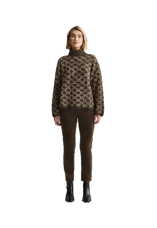 Newhouse Polotröja Logo Alva Tröjor Dam Brun XL