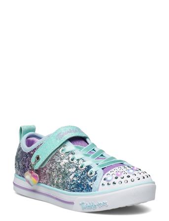 Girls Sparkle Lite - Sequins So Bright Lave Sneakers Multi/mønstret Skechers*Betinget Tilbud
