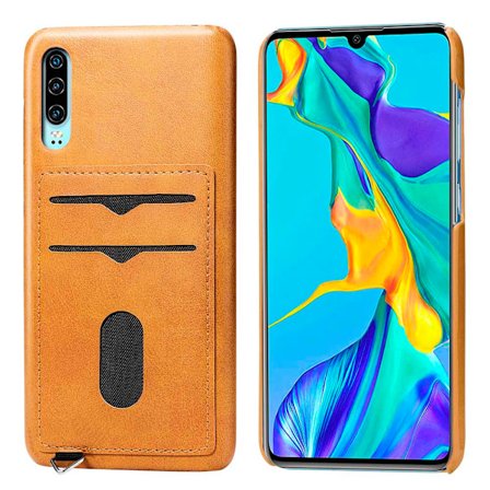 Huawei P30 - Genomtänkt Smart Skal med Kortfack