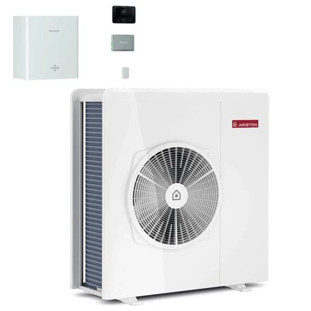 Pompa di calore aria-acqua Ariston Nimbus M Hybrid Universal Net R32 8 kW Inverter Trifase A++ WiFi
