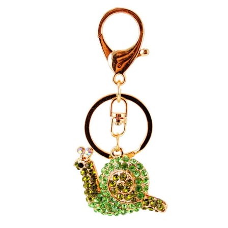 1 stk snegle nøkkelring sjarm tilbehør (tilfeldig farge)