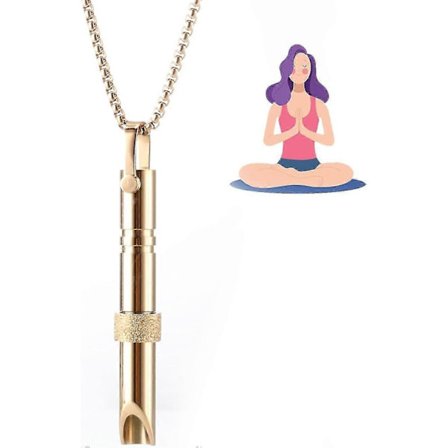 2x Hengityskaulakoru, Ahdistuksen ja stressin lievityskaulakoru, Apua tupakoinnin lopettamiseen, Hengityskaulakoru ahdistukseen, Calmdeep-hengitys