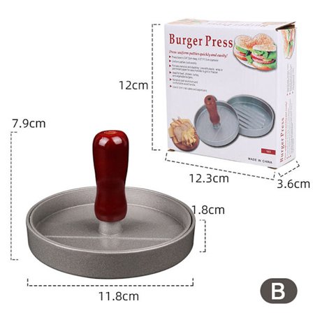 High Guality Rund Hamburger Form Aluminiumslegering Hamburger Kjøtt