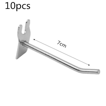 10 stk Slatwall Kroker Display Kroker Oppbevaringsstativer