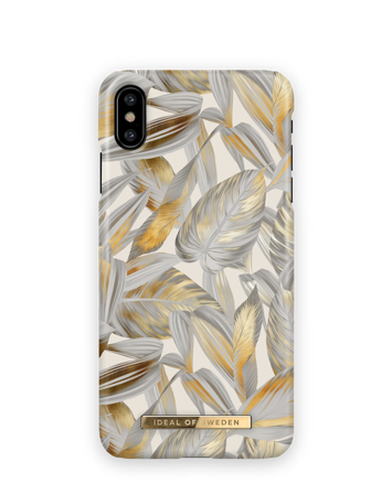 Fashion Case iPhone X Platinum Leaves
