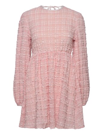 Gina Tricot Open Back Dress - Pink - XL