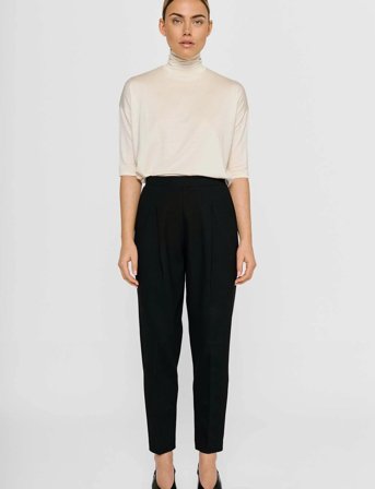 Residus Lee Pleat Pant - Black - S