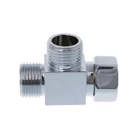 1/2" 3-veis Avleder Slangekobling Badekar T-kobling For Vinkel Fo