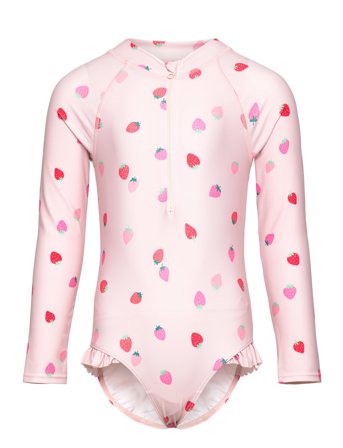 Swimsuit L S Aop Pink Lindex