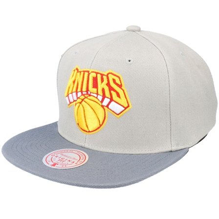 Mitchell & Ness - NBA Grey snapback Czapka Z Daszkiem - New York Knicks Cool Grey 3 Grey Snapback @ Hatstore