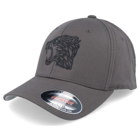 Vikings - Grå flexfit Keps - Viking Wolf Dark Grey Flexfit @ Hatstore