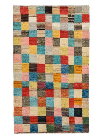 110X183 Tapis Moroccan Berber - Afghanistan Moderne Orange/Vert Foncé (Laine, Afghanistan) Carpetvista