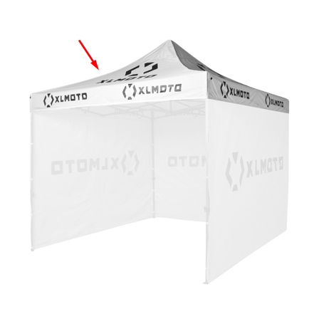 Pânză Pentru Acoperiș Cort XLMOTO Pentru Cort De Curse Easy-Up Gri (DOAR ACOPERIȘUL)