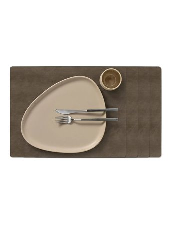 LIND DNA | 4-Set Table Mat Square L Corduroy | 35X45CM