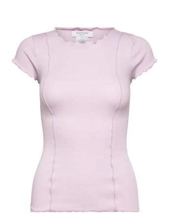 Organic T-Shirt T-shirts & Tops Short-sleeved Rosa Rosemunde*Betinget Tilbud