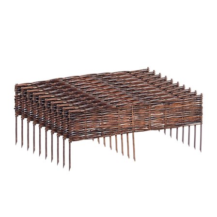 Pajuinen aitareunus puutarhan reunuksille