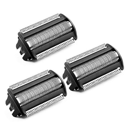 3-pak BG5025 Udskiftningsblade, Kompatible med Bodygroom Bodyworker Blade Foil, Kompatible med