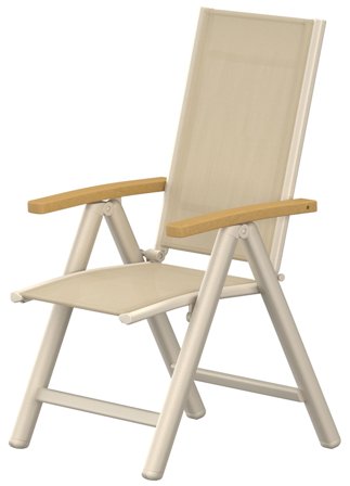 Venture Home Panama Matstol beige, 2-pack, Utemöbler