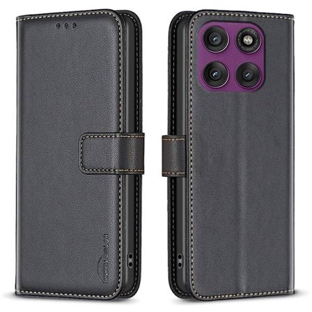 BINFEN COLOR BF17 För Motorola Edge 60 Pro 5G Fodral Plånbok Folio Flip Cover