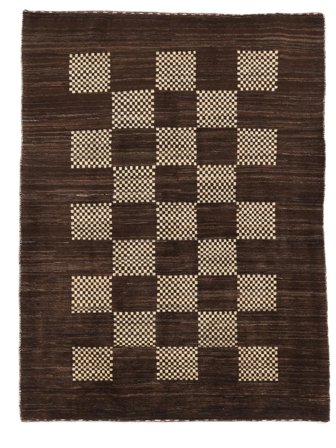 Gabbeh Persia Fine Rug 152X200 Black/Brown Wool, Persia