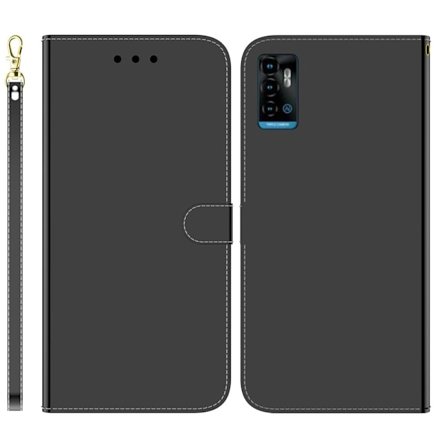 Mirror ZTE Blade A72 / ZTE V40 Vita flip case - Musta