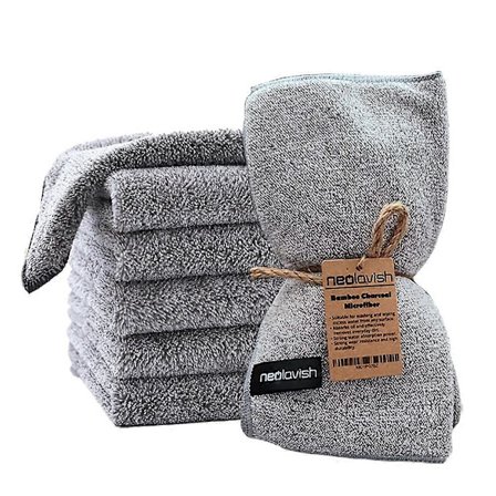 NeoLavish - Mikrofiberduk - 6-pack - Mikrofiberdukar för bilar - Mikrofiberduk - Kökshandduk - Universal M