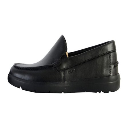 Geox Leitan Loafers för män - Svart läder - Exceptionell komfort