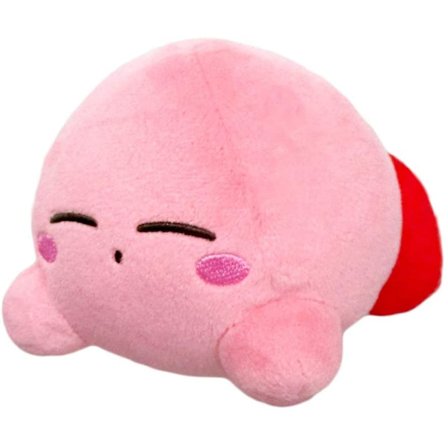 Nukkuva Kirby All-Star -sarja 8-tuumainen pehmolelu Siristelevä Kirby Pieni riipus 20cm
