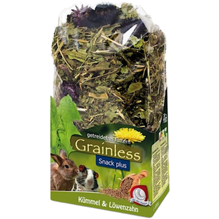 JR FARM - Grainless Plus kummin og Løvetann 100 g - Smådyr - Fôr & høy til smådyr - Høy & urter til smådyr - ZOO.no
